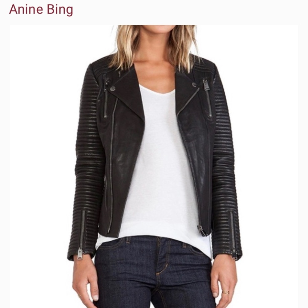 Annie Bing Leather Moto Jacket